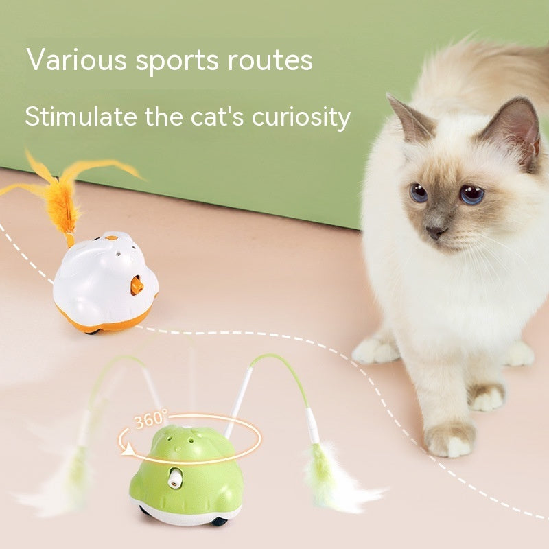 Unleash Fun and Exercise with the Automatic Self-Hi Laser Cat Teaser Toy!