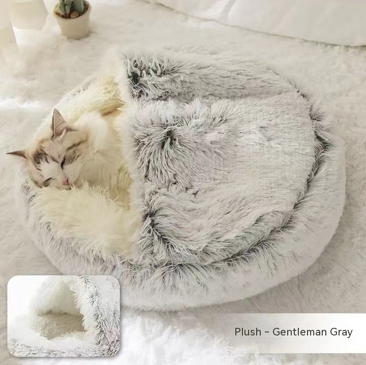 2 In 1 Cat Bed Pet Winter Bed