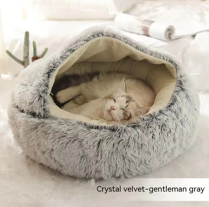 2 In 1 Cat Bed Pet Winter Bed