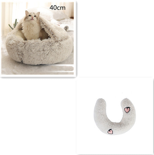 2 In 1 Cat Bed Pet Winter Bed