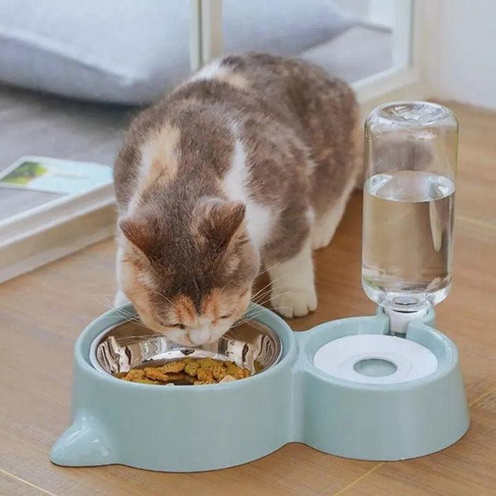 Automatic Food Water Feeder Container For Cats